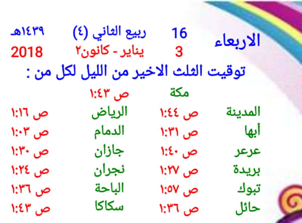 الاخير الرياض الثلث الصلاة في