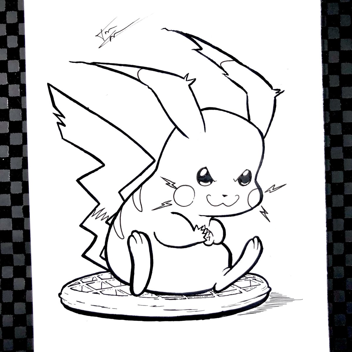 timcampbe's tweet photo. What would you do if an evil Pikachu stole your waffles? Assuming you have no access to any other Pokémon or Pokéballs. THIS IS SERIOUS. 😐#anime #animeart #pokemon #pikachu #pocketmonsters #electricmouse #waffle #waffles #breakfast #food #stole #steal #evil #evilpikachu https://t.co/Y5vFfhLuCQ
