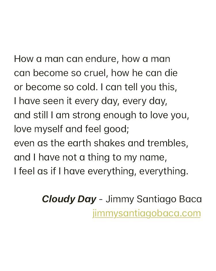 Jimmy Santiago Baca (@jimmysbaca) on Twitter photo 