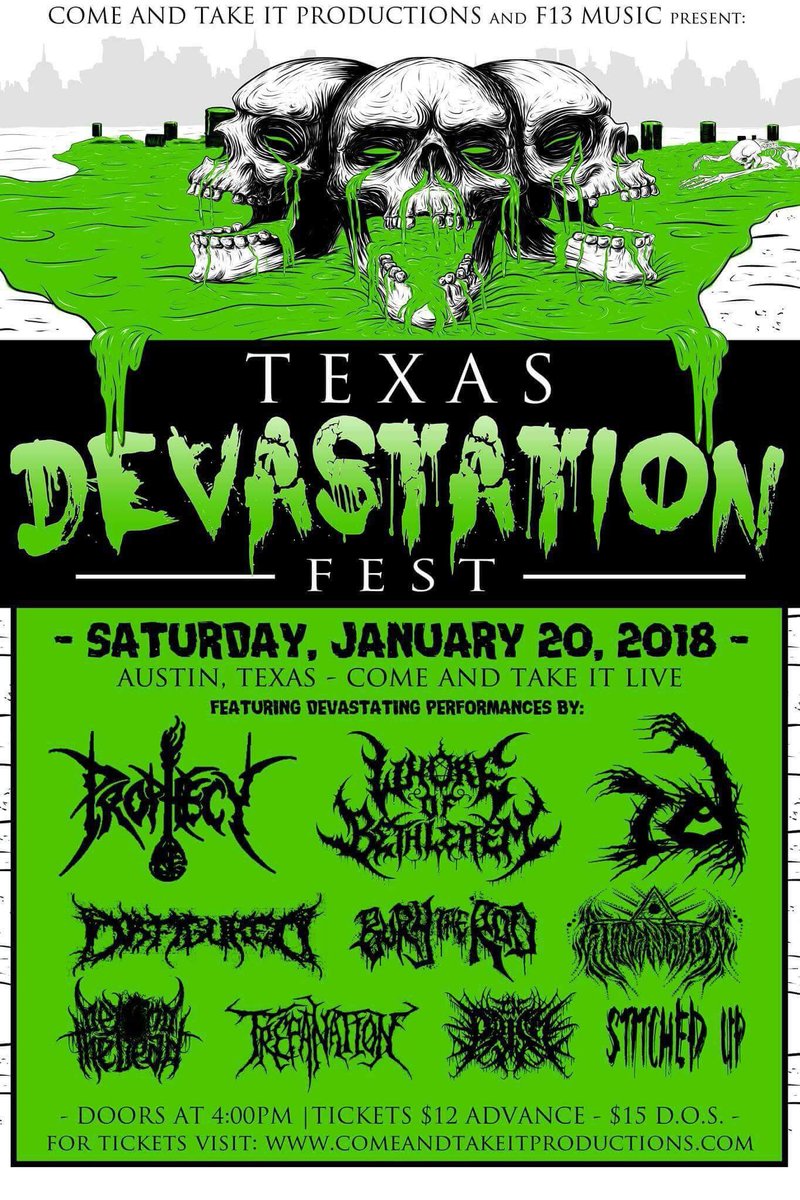 INPRISMTX's tweet photo. We will be kicking off the new year at Texas Devastation Fest in Austin, Tx! We’ll be performing tracks off of KALI and some new material! https://t.co/P1cRVwt9zh