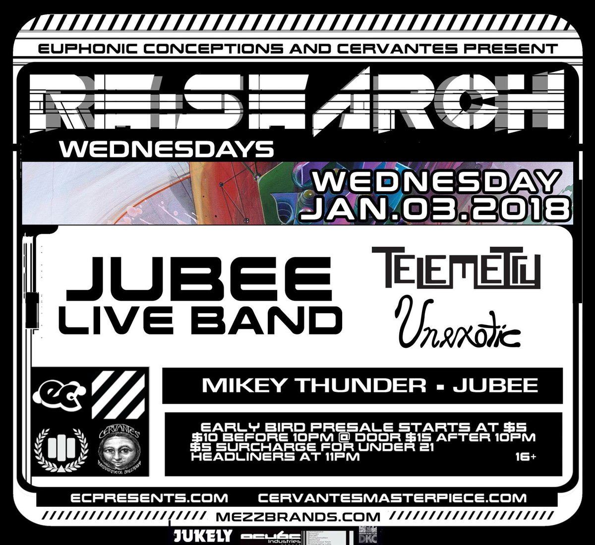 PrttyLghtsMusic's tweet photo. Denver!! Come thru Cervantes tonight to support our homie Jubee + LIVE BAND as they headline Re:Search! 

Tickets available here: https://t.co/MSVDAe69jS https://t.co/6lO1PTJE1a