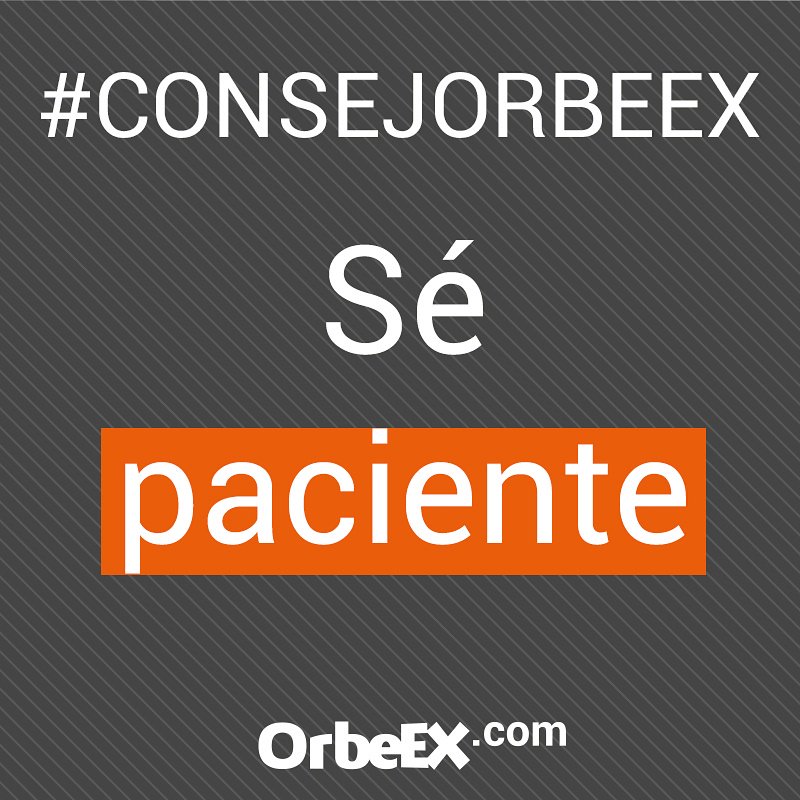 orbeex's tweet photo. Recuerda que la
paciencia es la
actitud que lleva al
ser humano a
superar los
contratiempos y
dificultades para
conseguir sus metas.

Aprende de cada experiencia.
#OrbeEX https://t.co/RUwe0ZDavm