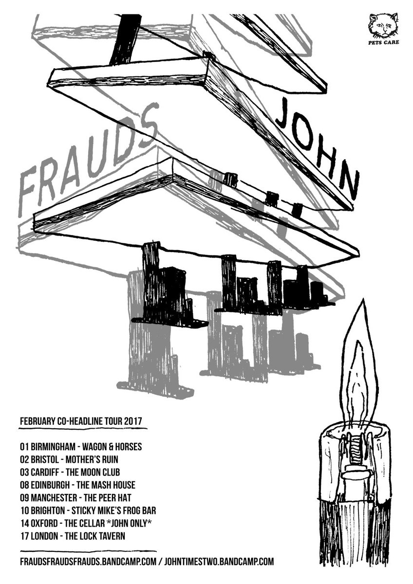 punktastic's tweet photo. JOHN announce co-headline tour with Frauds
https://t.co/YbWPigMQGT https://t.co/0PR8fQrNUX