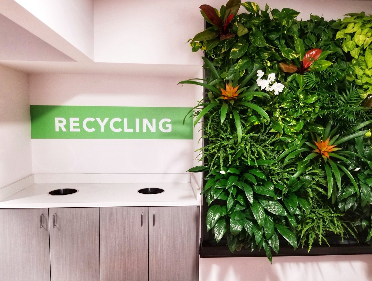 TyWolf17's tweet photo. Bringing the LIFE into work-life. #livingwalls #trustaff #interiordesign #verticalgarden https://t.co/b8qGxm4riQ