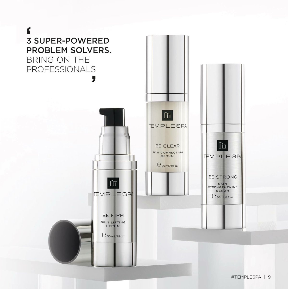 TempleSpa's tweet photo. A new year means a new wardrobe of course.... introducing our super strength serums and their beautiful new clothes. #templespa #skincare https://t.co/cBZnCnFiit https://t.co/kuS3CEYZ0z