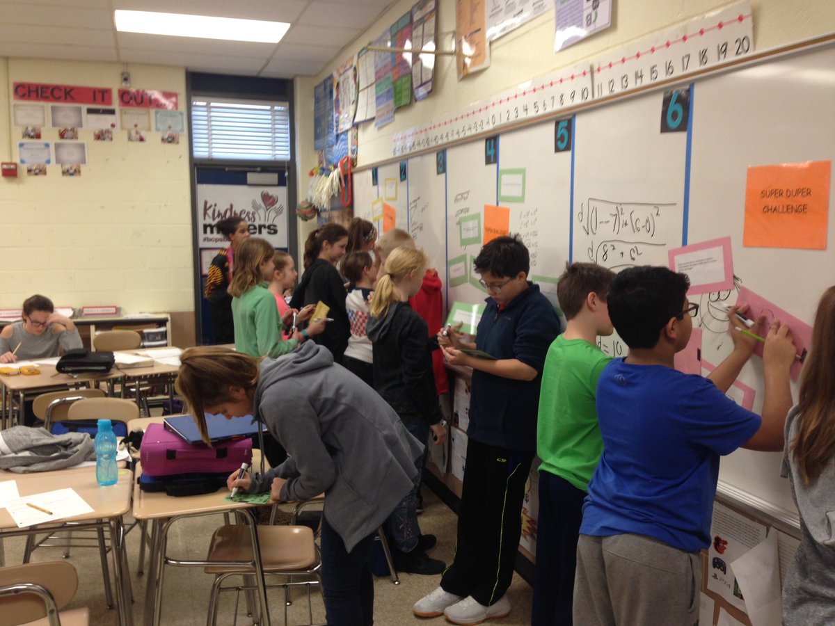 j_eisenberg87's tweet photo. 6th graders @CatonsvilleMS participate in a @Postit note activity to review concepts learned and hold meaningful and engaging discussions @BCPSMATH #mathdiscourse #mathpractices #viablearguments #critical https://t.co/lbuqr8o6CJ