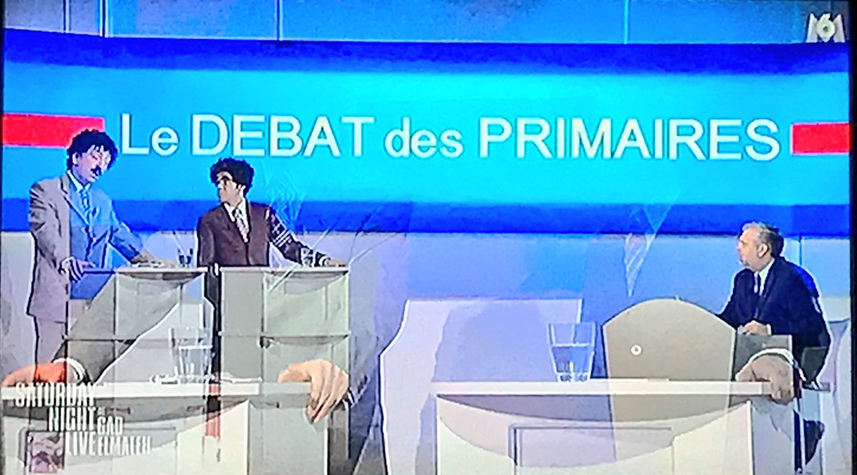 LaLifeDeSoso's tweet photo. Le débat des primaires 😂😂😂 @gadelmaleh @DebbouzeJamel #SNLGad ❤️ https://t.co/LBizDmIjYA
