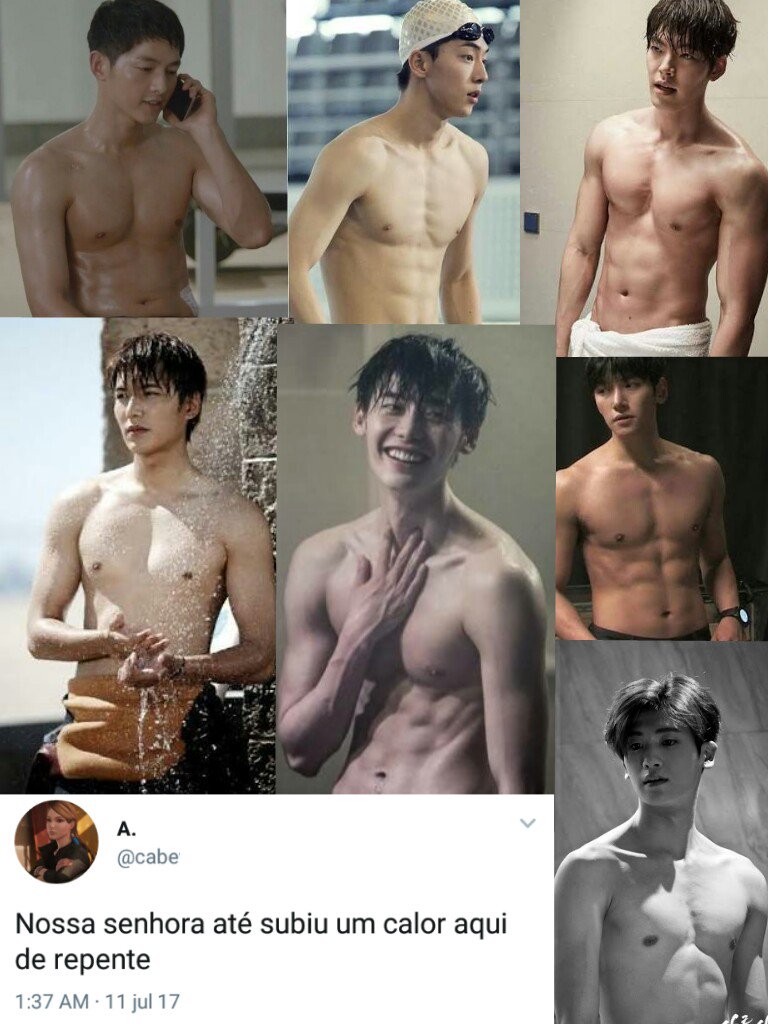 hoje tá quente né ui

korean actors abs