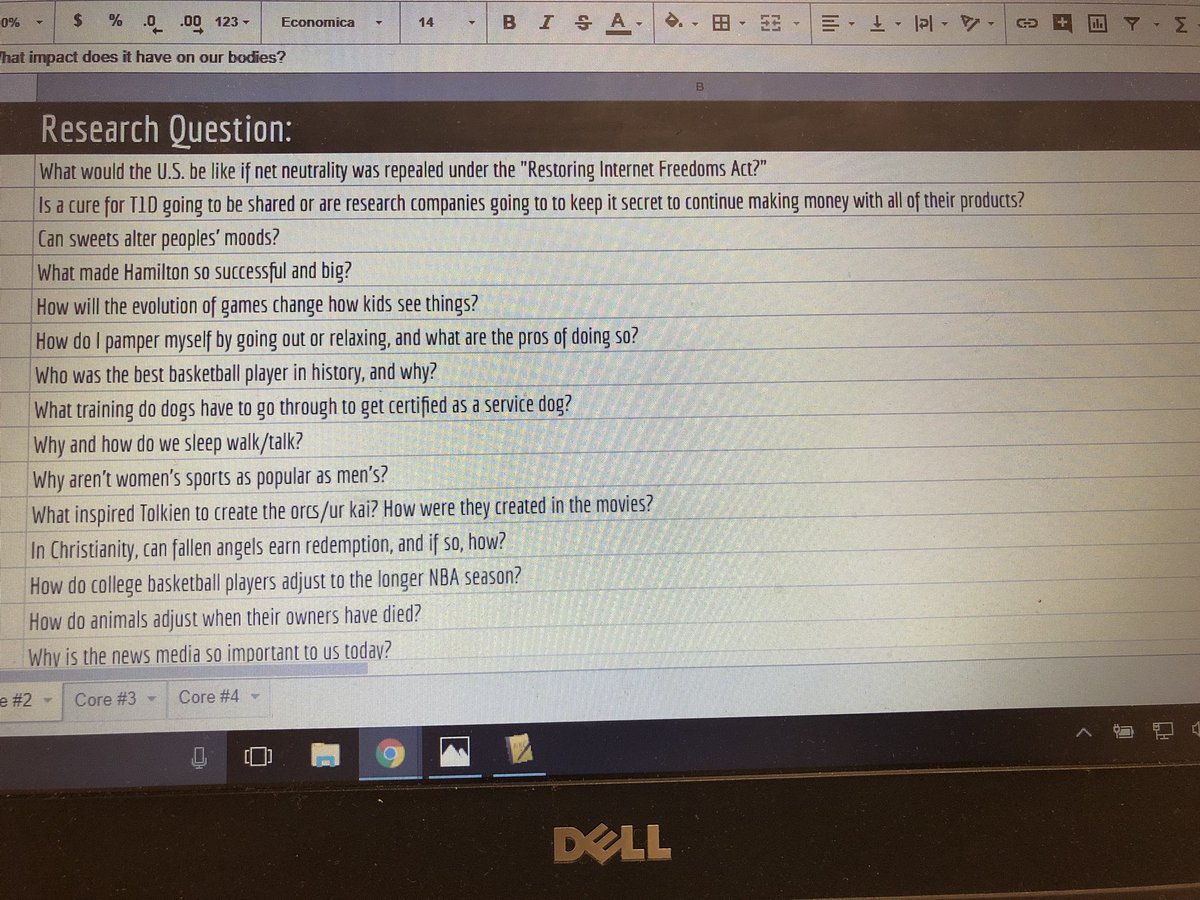 MrsPinkinReads's tweet image. These kids have come up with some of the MOST interesting and coolest research questions I’ve ever seen! This is what happens when you “let” students research what matters to them. #studentchoice #inquiryproject @GHMS_Grizzlies @OrangeCoSchools