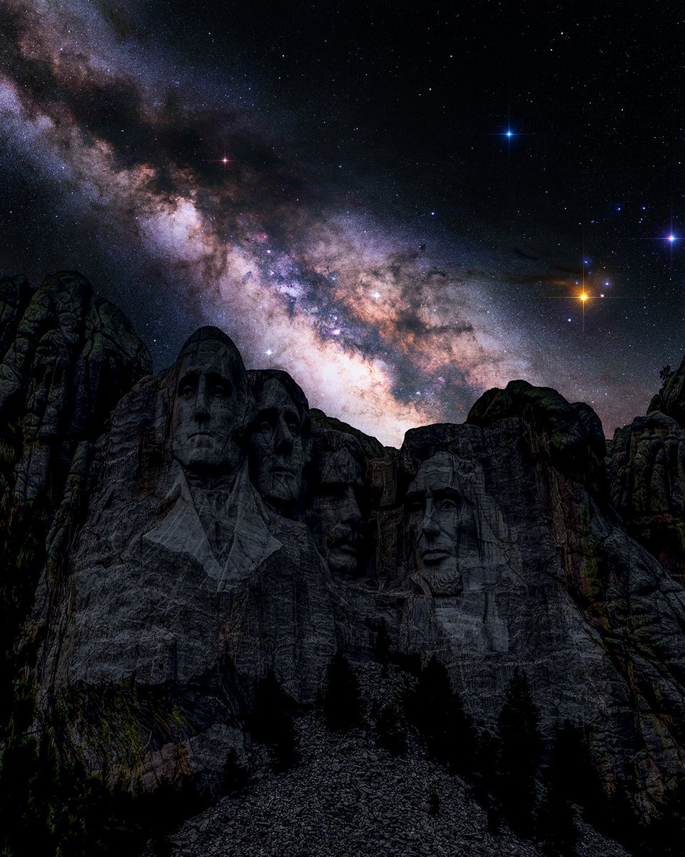 Mount Rushmore <a href="/NatlParkService/">National Park Service</a> #MilkyWay