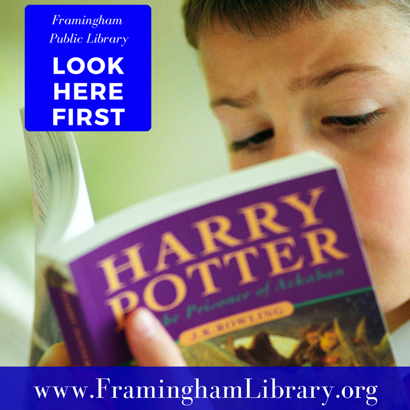Framingham_MA's tweet photo. Find a good book and start a great conversation. #ReadABook #LookHereFirst #Framingham @FramPub https://t.co/7vtaSxh1I5