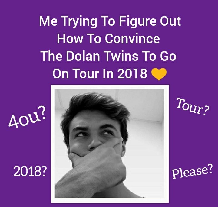 tiff_atkinson's tweet photo. @EthanDolan @GraysonDolan
PLEASE GO ON TOUR IN 2018 💜
#4ou (My Edit) https://t.co/783rndEudL