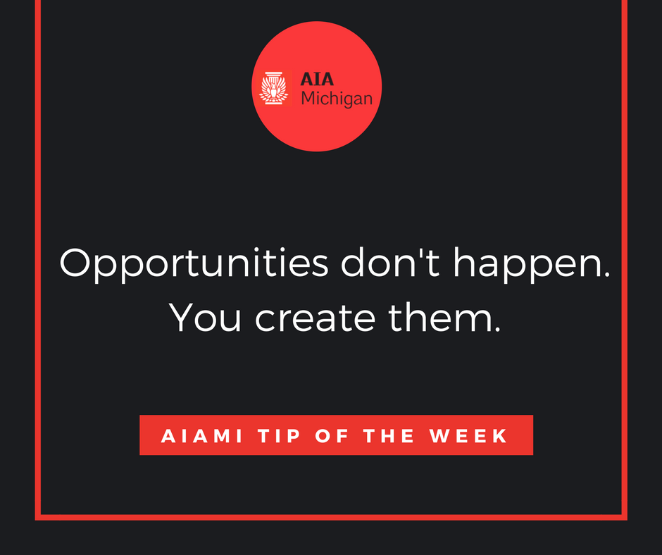 AIAMichigan's tweet image. #AIAMI Tip of the week: Success comes to those who seek it. #architecturetips