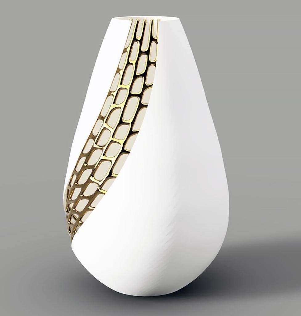 modelabdesign's tweet photo. One more shot of our vase study in Fusion. Material renderings really bring the concept to life! ⠀
-⠀
-⠀
#Fusion360 #Adsk #ComputationalDesign #ModeLab #FutureOfDesign #AdvancedDesign #Design #ProductDevelopment #ProductDesign https://t.co/cKUQ7qG455 https://t.co/nzcJ1gSmUZ