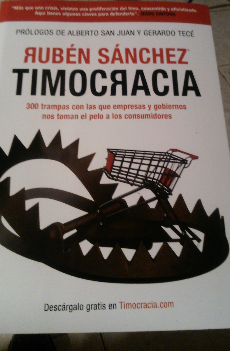 PanteraRosa000's tweet photo. Ya lo tengo en mis manos 😃
Gracias a RubenSanchezTW ya puedo indignarme a gusto.
#Timocracia https://t.co/Fhtu7ueqHV