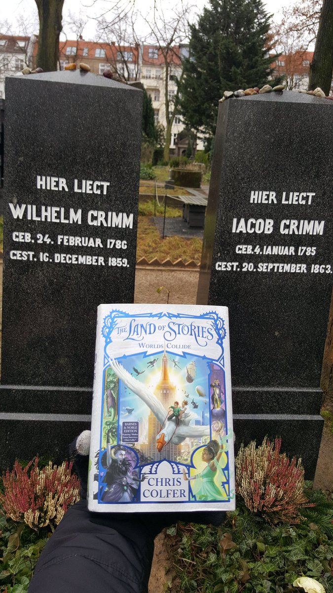 MyLifeIsAthread's tweet photo. @chriscolfer today I went visiting the brothers Grimm in Berlin, bringing with me #TLOS3 #TLOS6 and so part of you, the author who best honors their inheritance โค https://t.co/IdAztR0s91