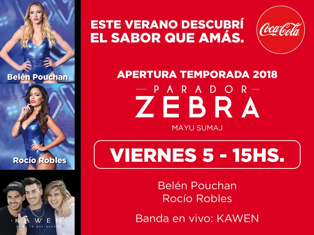 EnjoyNightProd's tweet photo. Gran apertura de temporada 2018 Coca Cola. Los esperamos a todos en el Parador Zebra de Mayu Sumaj este viernes 05 de Enero a partir de las 15 hs. #vivienjoy #enp2018 #enjoynightproducciones #veranoenp 😎🌴 https://t.co/z0unxX2jtV