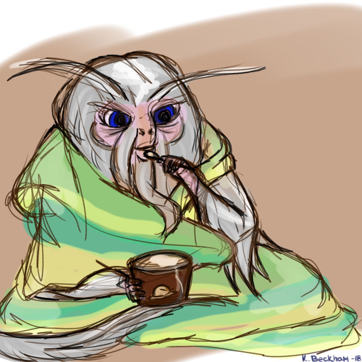 BeastFriendsFvr's tweet photo. It's been hard to get motivated today, I had to sketch an unmotivated #Dougal. @jk_rowling 's world is my inspiration always. https://t.co/EXwvOQeUGD