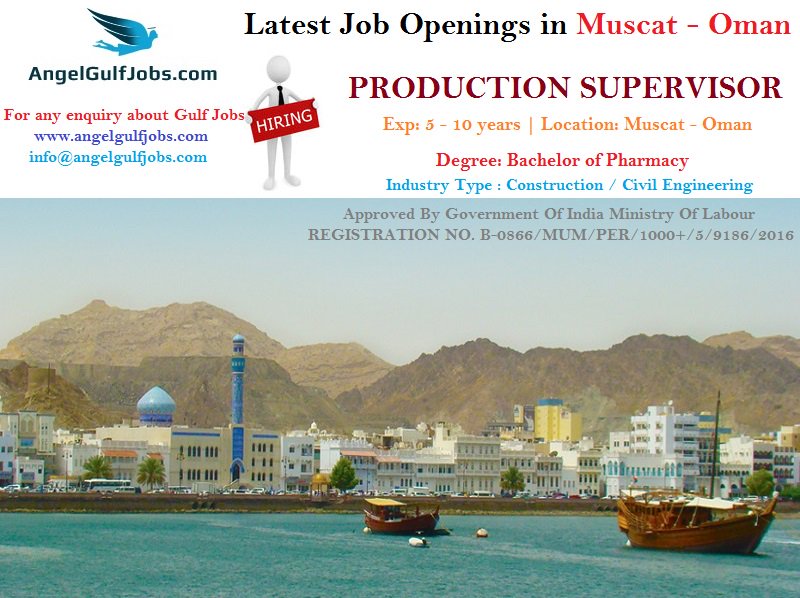 angelgulfjobs's tweet image. #LatestJobOpenings in #Muscat #Oman #jobsinmuscatforfreshers #Careers #Jobs #AngelGulfJobs
Position: PRODUCTION SUPERVISOR
Exp: 5 - 10 years
Location: Muscat - Oman
Degree: Bachelor of Pharmacy
For any enquiry about Gulf Jobs
angelgulfjobs.com
info@angelgulfjobs.com