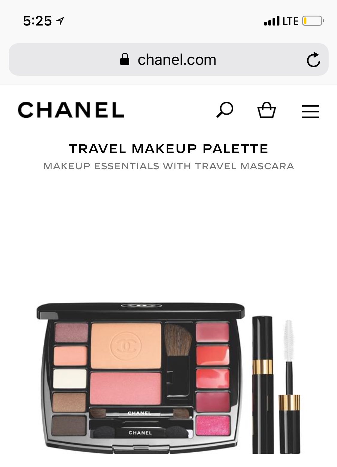 CHANEL TRAVEL MAKEUP PALETTE 15g + 1.5g 【公式通販】