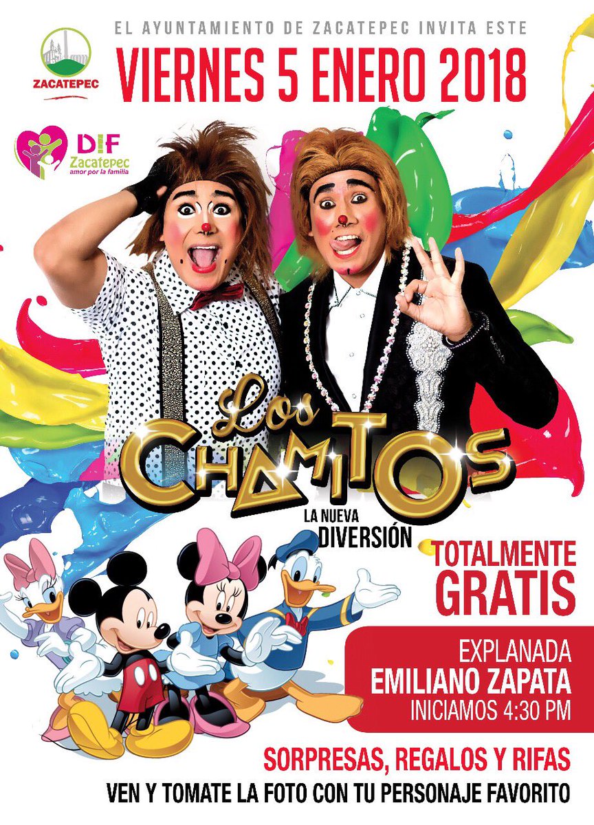 kchunchamito's tweet photo. Nos vemos este viernes no te lo puedes perder 
@loschamitos 
#diadereyes https://t.co/Bz9rrI7msj