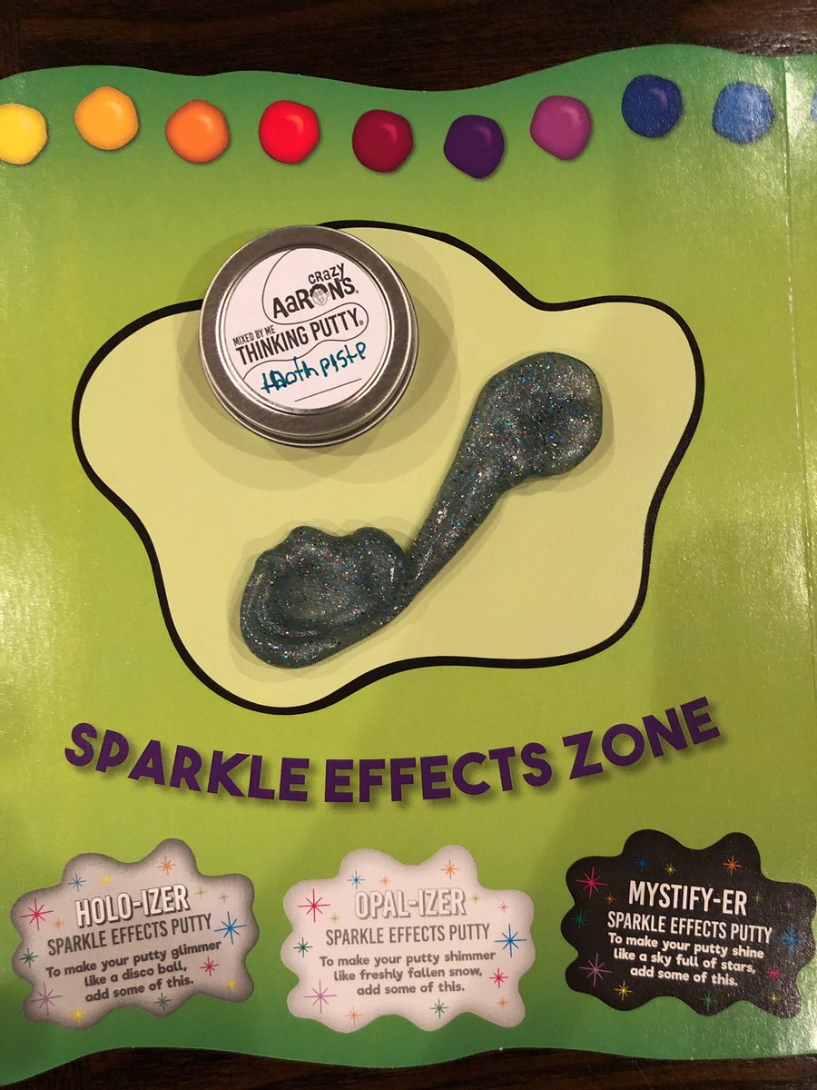 OpenWindowTime's tweet image. “Toothpaste” - Cyan, Magenta, Yellow, Holo-izer and lots of Mystify-er #mythinkingputty @ThinkingPutty