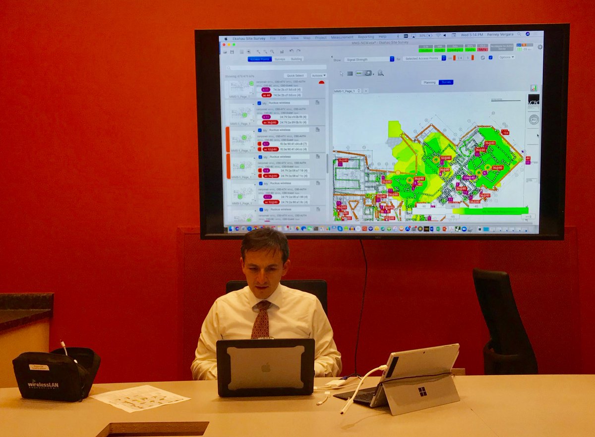 Ferney_Munoz's tweet photo. #Analysis time #MidvaleMiddle @canyonsdistrict @Ekahau #WhereIsMySideKick @wirelesslanpros https://t.co/0yVXdV2CYS