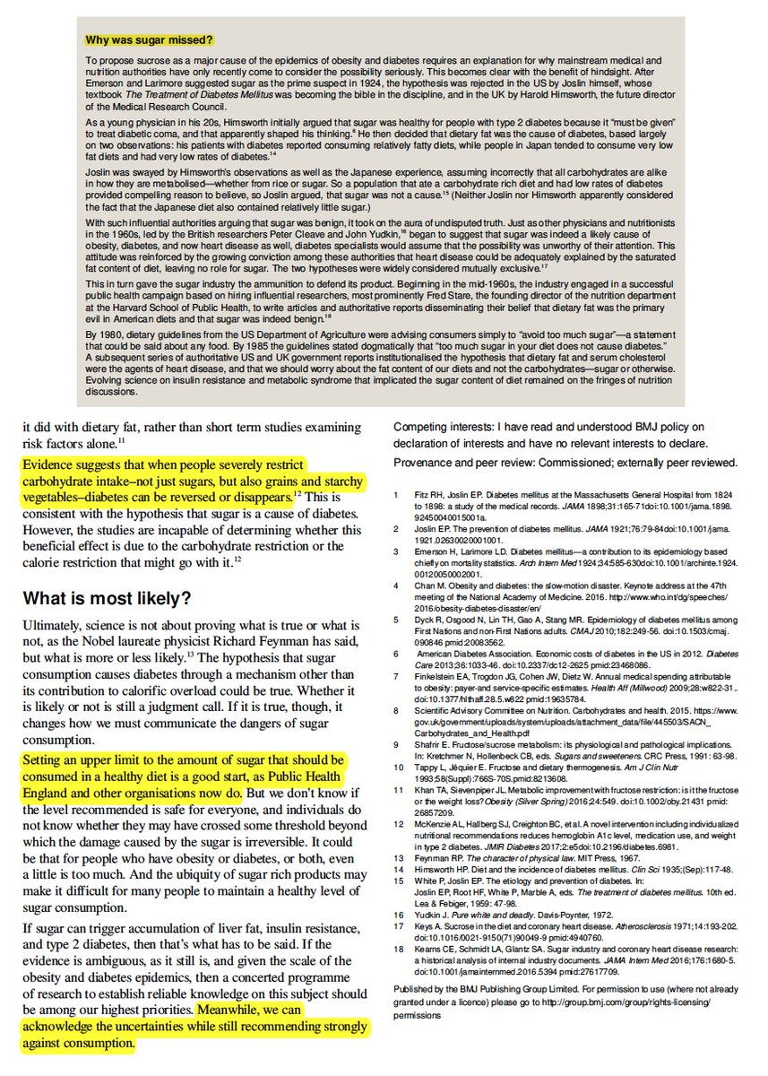 The big missed sugar story, and what to do about it now, by none other than <a href="/garytaubes/">gary taubes</a> bmj.com/content/360/bm… <a href="/bmj_latest/">The BMJ</a>