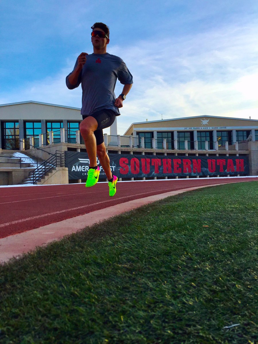 Always remember what happened in the past but don't let it determine the future! Always stay hungry and never give up on your dreams or let anyone tell you different! Good to be back at SUU seeing my old teammates and preparing for a huge 2018 season! #running