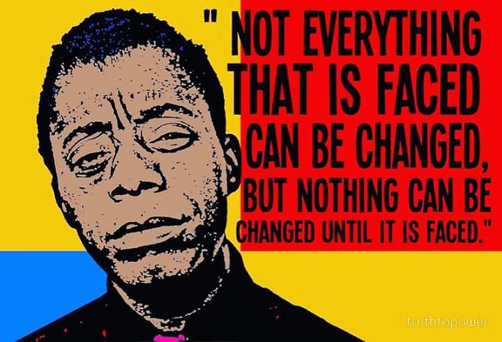 themindjackco's tweet photo. Got this picture off a friend's wall. A quote from renowned activist #jamesbaldwin. Simple but yet, most profound . We hope this pushes you to face whatever it is and make a change. #startaproject https://t.co/eHftERAtd1