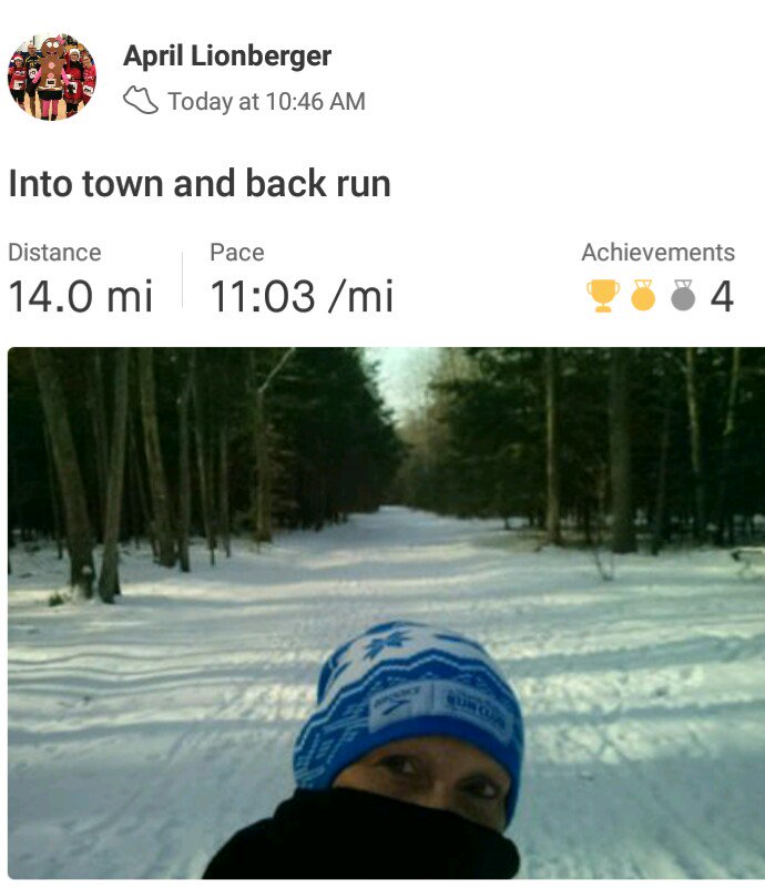 AprilLionberger's tweet photo. 3rd year doing #winterwarriorct with @soundrunner  Needed to return a book at the library and do some banking so ran there and back. 14 miles. #running #whynot #ilovewinter https://t.co/8No24L2OyZ