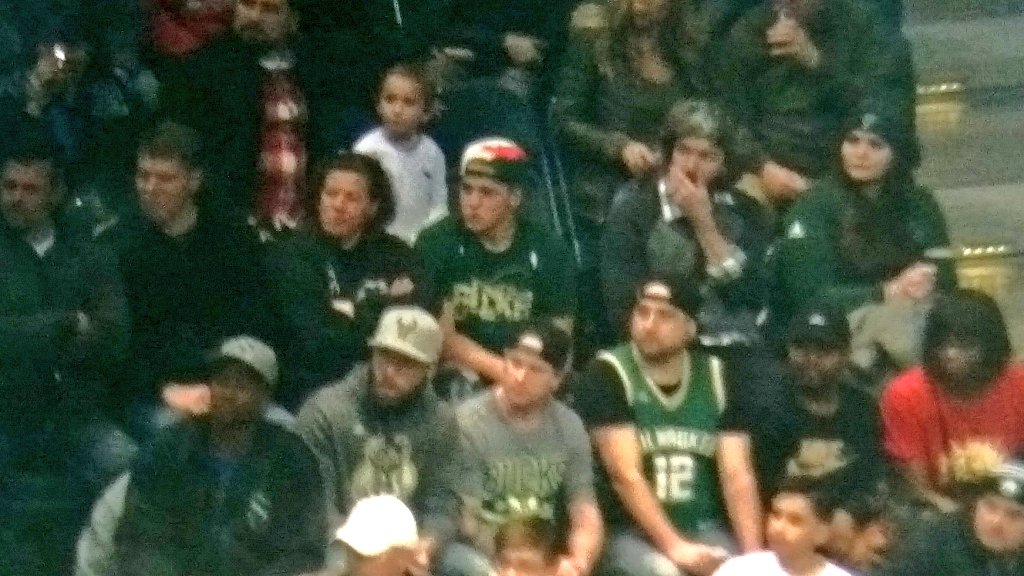 MRC58's tweet photo. Trying to take a pic of @BtotheD and @Aimee_B_Loved through the lens of my binoculars is not easy. Not easy at all. #FearTheDeer #section424 https://t.co/OxM75yPqfC