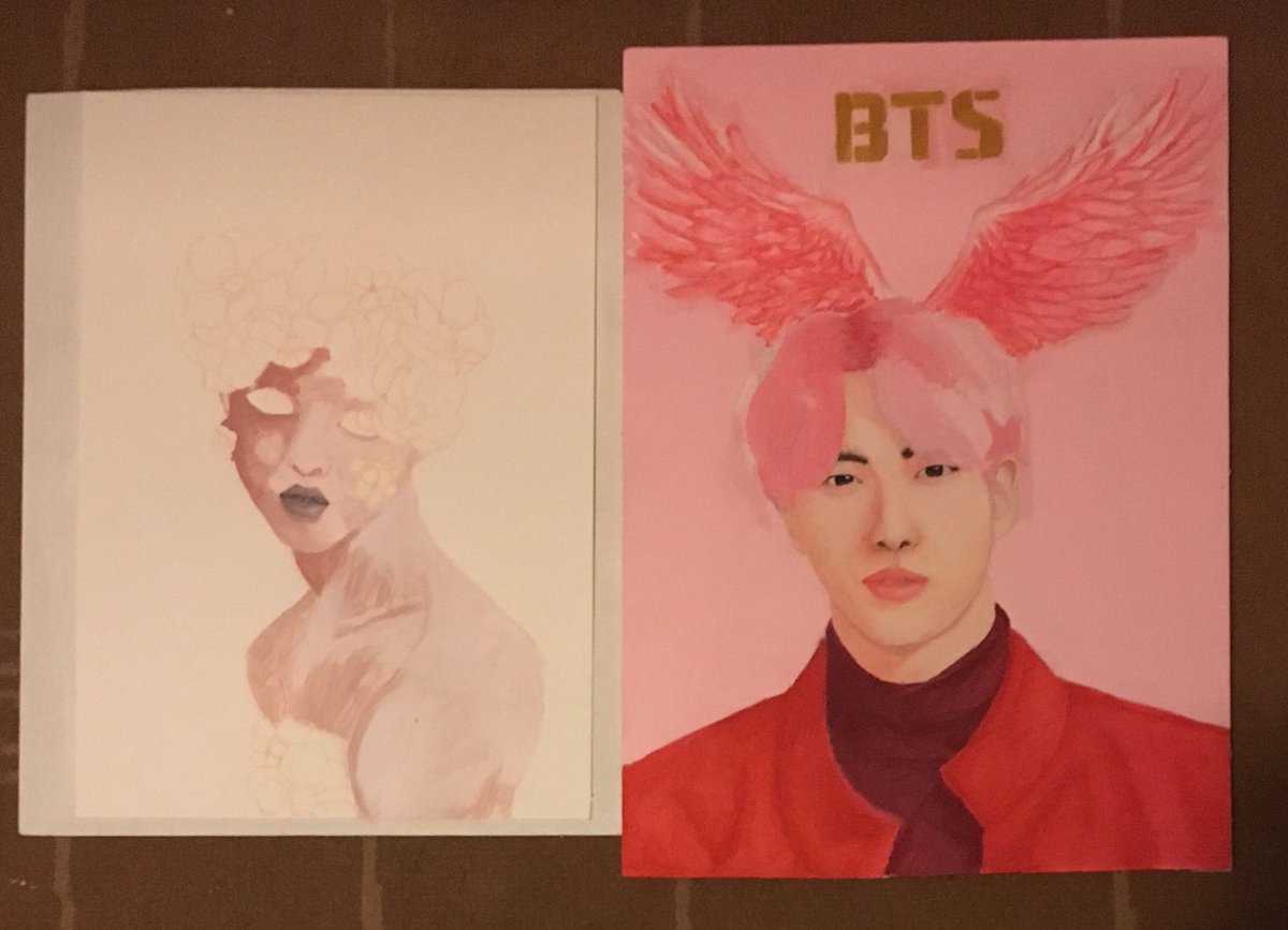 FloYd2772's tweet photo. Also here’s a little art status update: I’m working at too many paintings at once, I didn’t even finish my first painting and I need to fucking buy blue paint. Sorry for annoying you, I’m really sorry.(also sorry for the shitty photo quality) https://t.co/xnjo0FvKLf