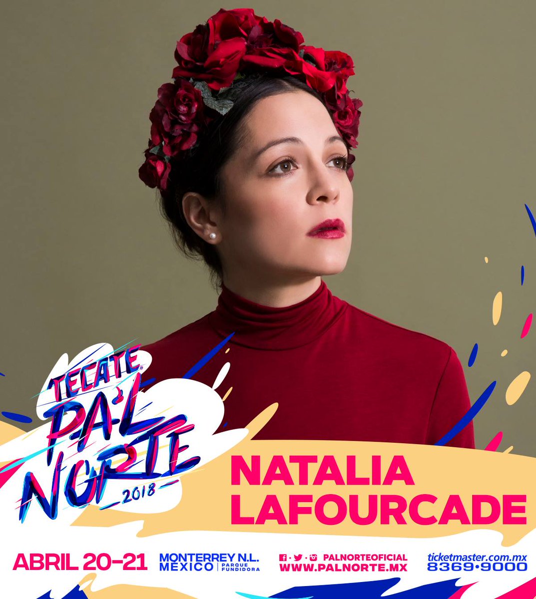 Un orgullo mexicano, #NataliaLaFourcade regresa a los escenarios de Tecate Pal Norte 🦁 este 20 y 21 y abril.
Te recomendamos escuchar--> 'Hasta la Raíz' 
Encuentra tus boletos aquí: goo.gl/U3zG2K.
#DElKing #PalNorte