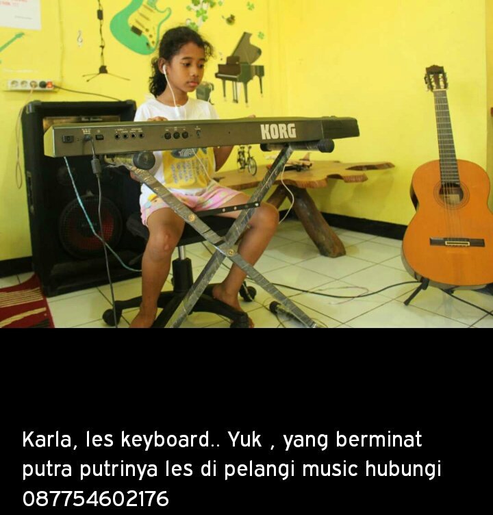 Yuk yg mau les musik di pelangi musik hubungi kami 087754602176, area Probolinggo kota.