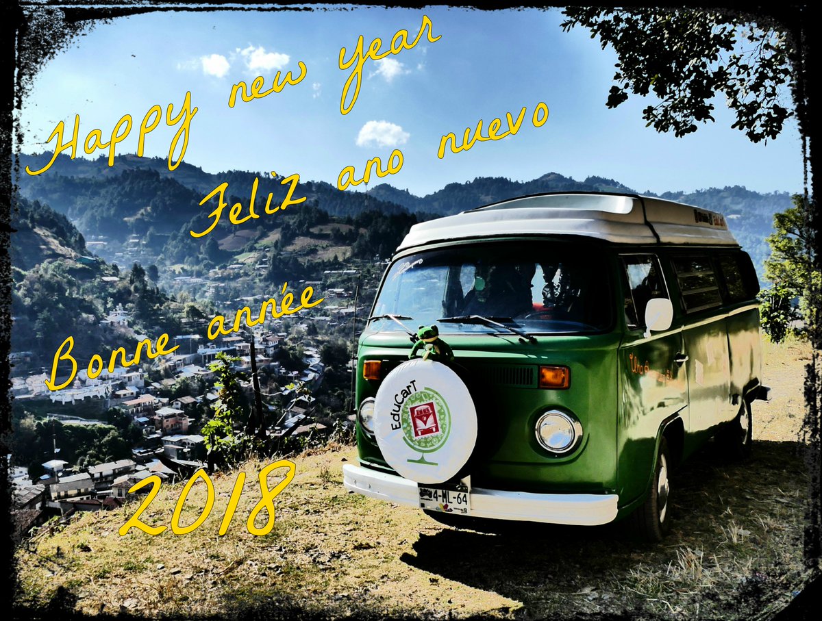 Bonne année !!! Feliz año nuevo !!! Happy new year !!! #EduCarT #Vanlife #BonneAnnee #FelizAnoNuevo #HappyNewYear #Combi #VW #Travel #Van #Campervan #RoadTrip #Camperlife #Combilove #SchoolProject #Projet #UneAventureEducative