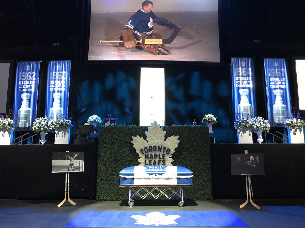 hattrikpro's tweet photo. Celebration of life for Johnny Bower today. #RIPJohnnyBower #thankyou #love #leafs #greatman #bekind #gentleman #hockey https://t.co/5z4E5vCS6c