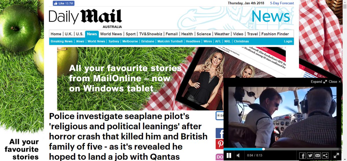 phan_tam's tweet photo. @mkmargan @DailyMailAU Here's the article published this morning on @DailyMailAU using my video https://t.co/mbOOU0LczR