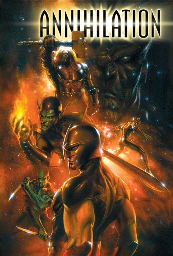 dano_cosmic's tweet photo. Finally completed a big #MarvelCosmic #omnibus read...#Annihilation, #AnnihilationConquest, and #WarofKings (Road to WoK, #WoK, &amp; #RealmofKings).  What a ride!  I’m late on this but amazing job by @VincentAbnett &amp; @AndyLanning, an instant classic saga, blown away!  🤩👊🏼💥 https://t.co/Tc3RGnHjiq