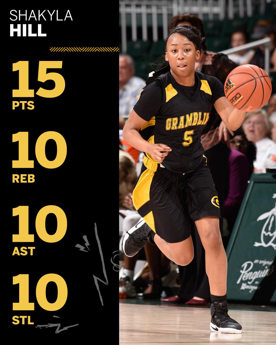 SportsCenter's tweet image. QUADRUPLE-DOUBLE for Grambling State’s Shakyla Hill!

It’s the first quadruple-double in women’s D-1 in almost 25 years.