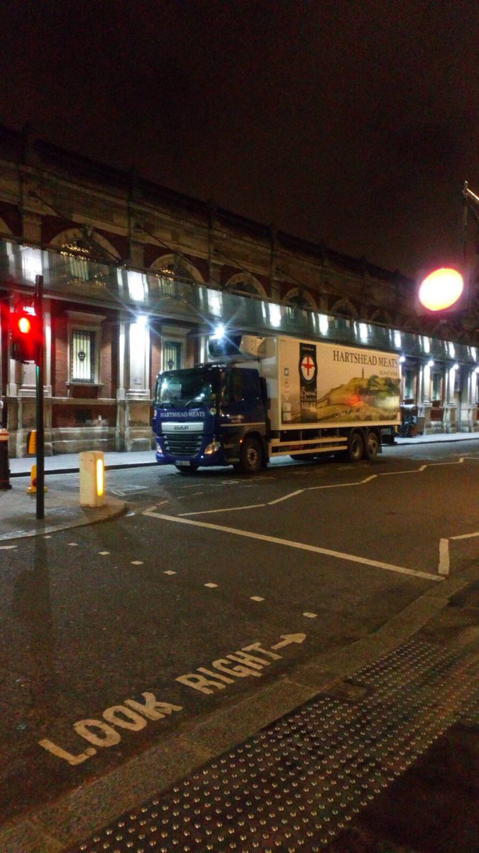 Early morning delivery into Smithfield Market