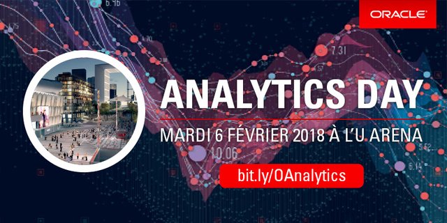 "Venez découvrir la plateforme #Cloud #Analytics d'Oracle_France au travers de cas d’usage concrets issus de différentes industries, quel que soit votre profil ! 🗓️ Le 6 février, à l'U-Arena #OAnalytics ➡️ bit.ly/Oanalytics" bit.ly/2qjss6t