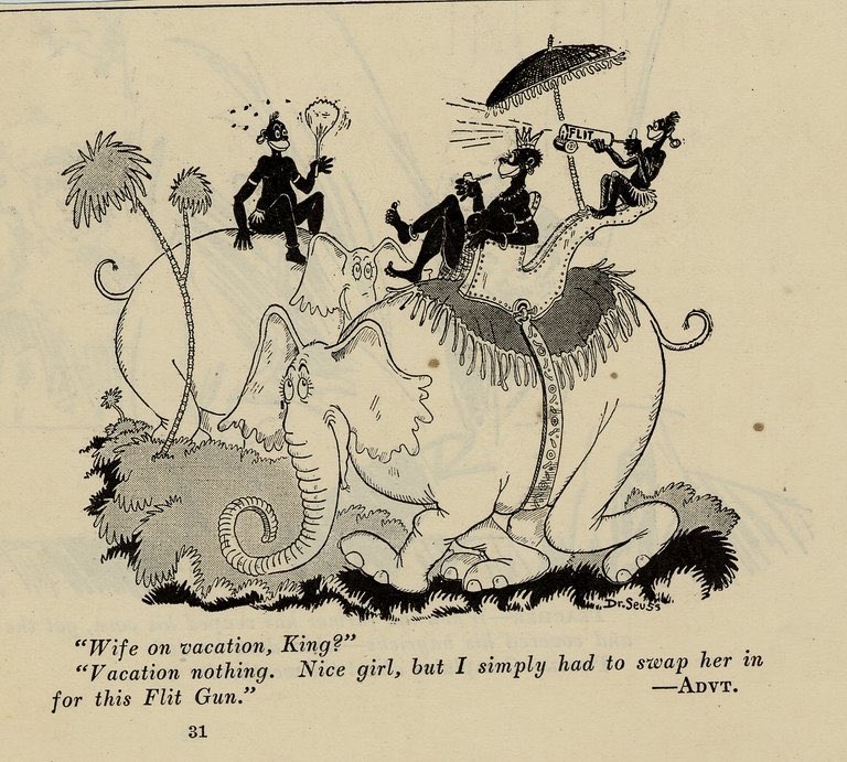 Before Dr. Seuss became a famous author, he was behind quite a few racist ads, portraying black people as savages. It was said that his racist views changed as he got older but it still doesn't change the disappoint in knowing he had these beliefs to begin with.