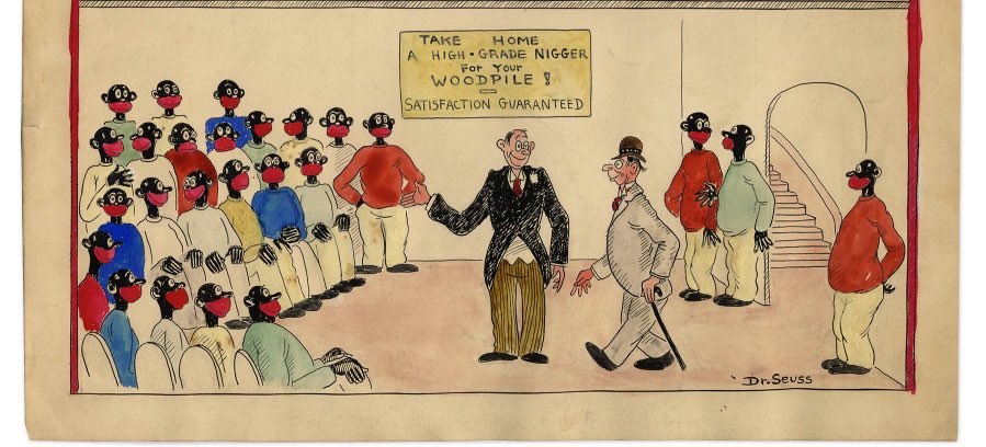 Before Dr. Seuss became a famous author, he was behind quite a few racist ads, portraying black people as savages. It was said that his racist views changed as he got older but it still doesn't change the disappoint in knowing he had these beliefs to begin with.