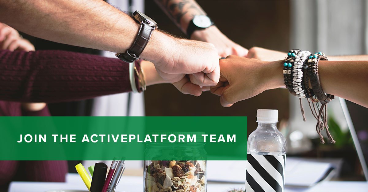 activeplatform's tweet image. Hiring in Marketing, Product Owners, Engineering, and Sales! #activeplatform #careers  ow.ly/z2m230hzdYW