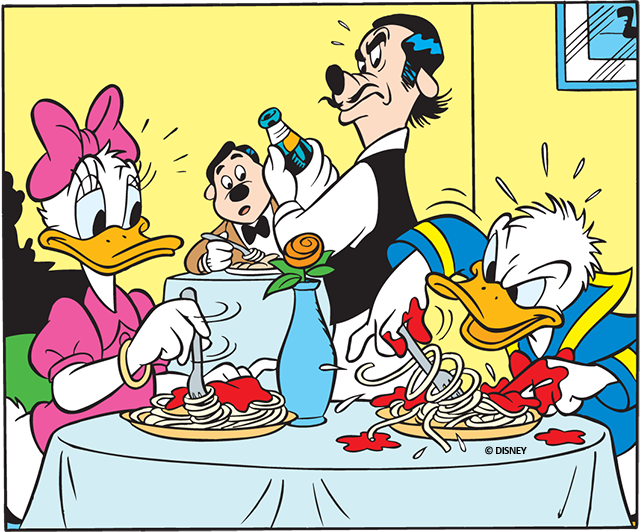 LTB_Entenhausen's tweet photo. In Entenhausen gibt es heute #Spaghetti und bei euch? #SpaghettiTag #SpaghettiDay #Nudeln #essen #DonaldDuck #DaisyDuck #Entenhausen #LustigesTaschenbuch #LTB https://t.co/YEqbDLmA1i