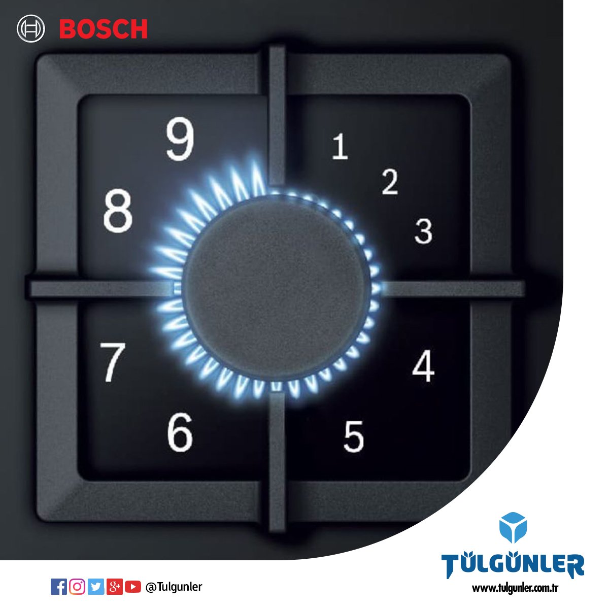 Tulgunler's tweet photo. 🔥 Ateşi göz kararı değil, elinizle kontrol edin. #FlameSelect fonksiyonlu #Bosch gazlı ocaklar ayarlanabilir 9 hassas güç kademesi ile mükemmel pişirme sonuçları sunar.
#Bosch #Boschhome #Tülgünler #Bornova #İzmir #beyazeşyanınadresi #beyazeşya #Ankara #İstanbul https://t.co/8PFx6mMZeq