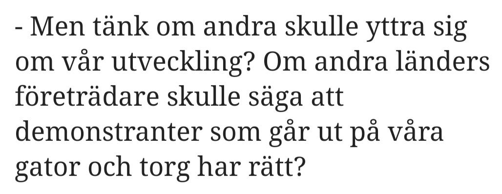 JohanIngero's tweet photo. Här försvarar alltså Wallström indirekt de iranska mullorna mot människor som kräver frihet och demokrati.

HUR kan riksdagen låta henne hållas!? https://t.co/bG7LgLO2m3