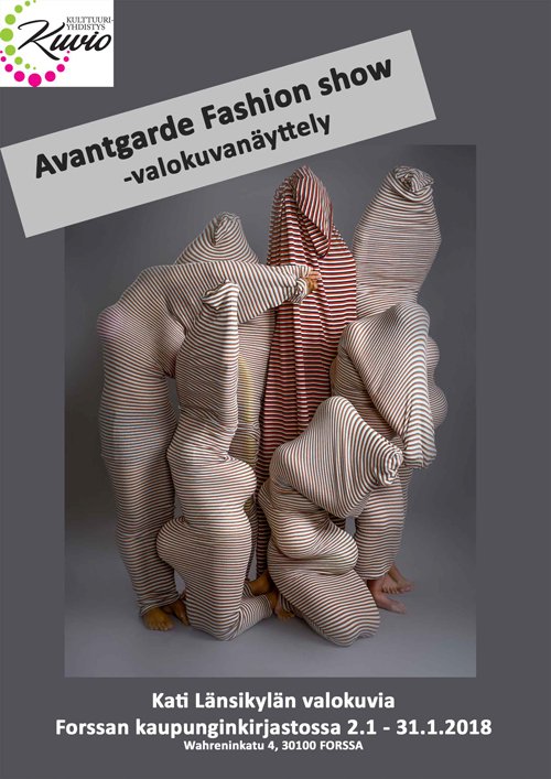 Avantgarde Fashion show -valokuvanäyttely nyt Forssan kaupunginkirjastossa❤️
Kati Länsikylän valokuvat puettavista taideteoksista ovat esillä Forssassa 2.1 - 31.1.2018 välisen ajan. #kuviontapahtumat #avantgardefashionshow #valokuvanäyttely #kulttuuriyhdistyskuvio