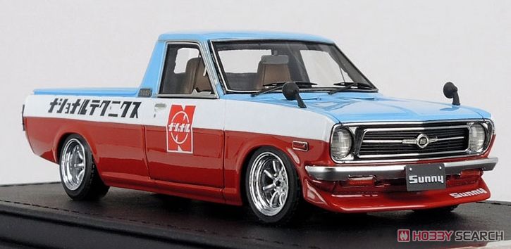 ミニカー予約】 1/43 Nissan Sunny Truck Long (B121) Blue / White